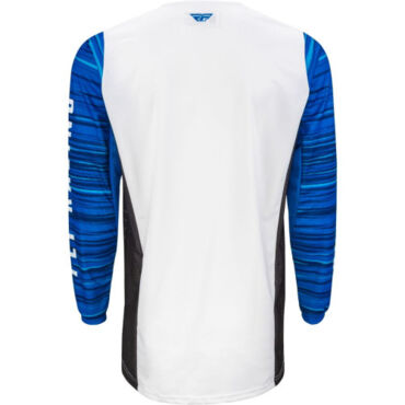 Джерси FLY RACING KINETIC WAVE White Blue (2022) - миниатюра 5