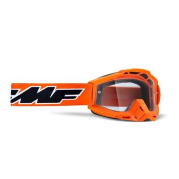 100% Маска кросс FMF Powerbomb Rocket Orange - прозрачная линза - миниатюра 2