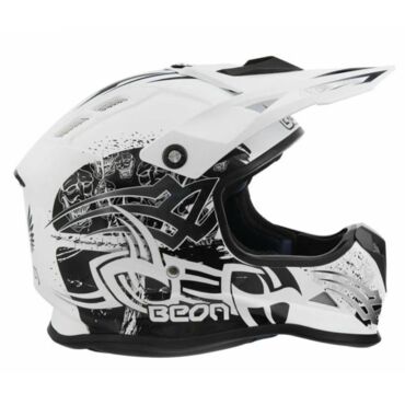Beon Шлем МХ 17 White Black - миниатюра 6