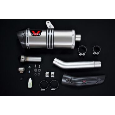Wings Titanium Mufflers прямоточный титановый выхлоп (silver) YAMAHA TENERE 700 - миниатюра 3