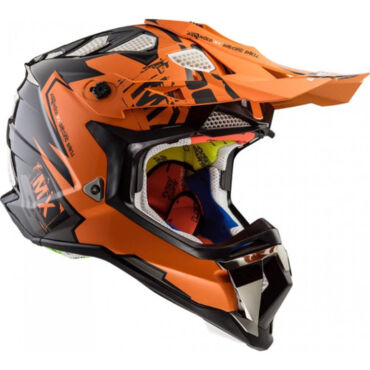 LS2 Мотошлем MX700 Subverter Evo Emperor Черно оранжевый - миниатюра 6
