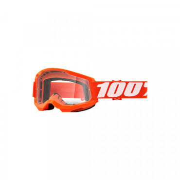 Очки 100% Strata 2 Neon Orange / Clear Lens - миниатюра 1