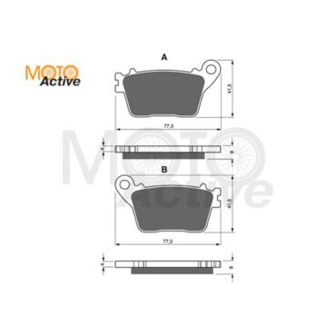 Тормозные колодки GOLD FREN Sintered S3 242 - миниатюра 1