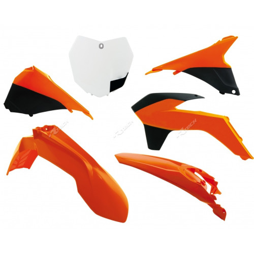 Комплект пластика KTM Кросс SX SXF (2013 2015), Черно оранжевый