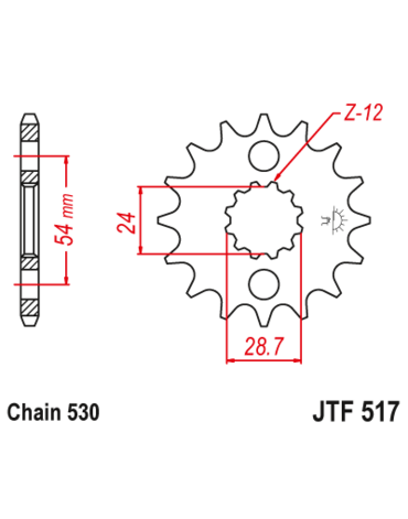 Звезда ведущая JTF517 16