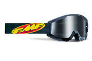 Маска кроссовая FMF Powercore Core Black зеркальная серебряная линза