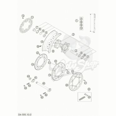 KTM 32X47X7 BSL Сальник ступицы зад EXC 94 23 ( 0760324771 ) - миниатюра 1