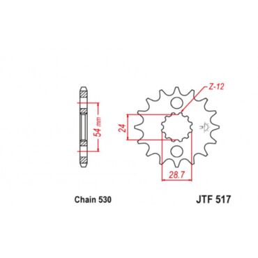 Звезда ведущая JTF517.16 - миниатюра 1