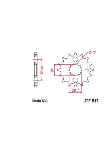 Звезда ведущая JTF517.16