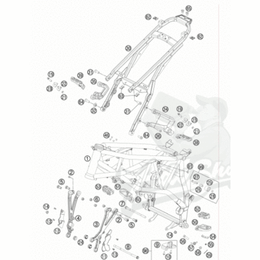 KTM ролик цепи c крепежами 990 ADV 06 13 ( 58403060010 = 58403060000 + крепежи ) - миниатюра 1