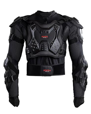 Моточерепаха STARKS Body Armor Solid Chest Чёрный - фото 8