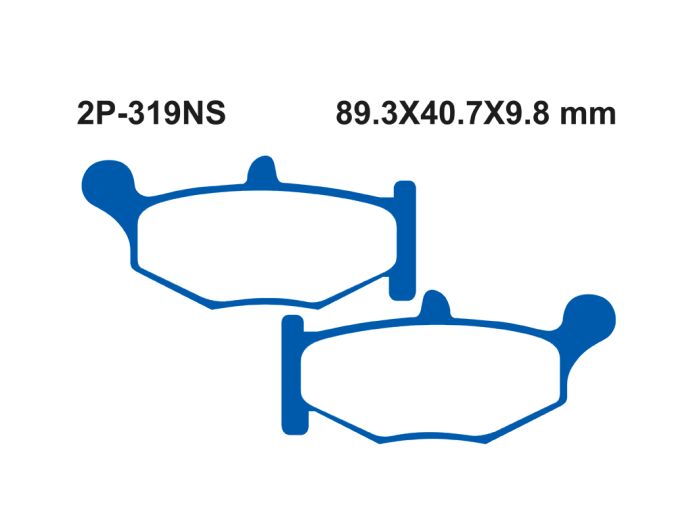 NISSIN 2P 319NS Тормозные колодки зад DL1000 / GSX GSXR  // M 41237
