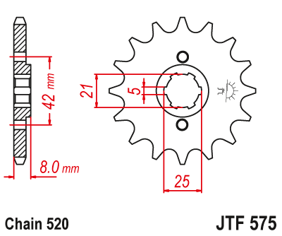 Звезда ведущая JTF575 15 - фото 1