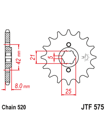 Звезда ведущая JTF575 15