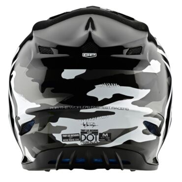 Мотошлем подростковый Troy Lee Designs Youth GP Helmet Overload Camo Black Gray - миниатюра 4