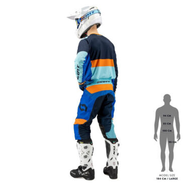 SCOTT Джерси 350 Race Evo blue orange - миниатюра 3