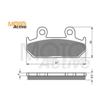 Тормозные колодки GOLD FREN Sintered S3 025 - миниатюра 1