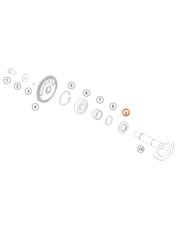 Сальник балансирного вала KTM OEM 47030076100 EXC TPI