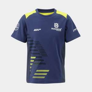 Футболка детская Husqvarna KIDS TEAM TEE, blue yellow (104 3 4Y, Детская Повседневная) - миниатюра 2