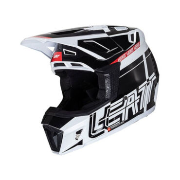 Leatt Шлем кроссовый Moto 7.5 V24 Черно белый - миниатюра 6