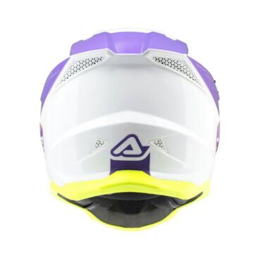 Acerbis Шлем T711 White Purple - миниатюра 9