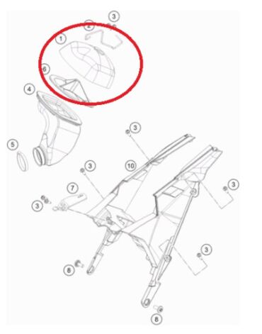 Фильтр воздушный SX TC65(17 23), original