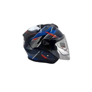 Шлем AiM JK526 Blue Red Black - миниатюра 3