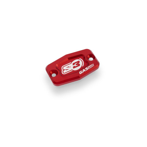 Крышка бачка машинки тормоза сцепления красная S3 (Braktec) GasGas EC EC F 21- / Husqvarna TE FE 22- - фото 3