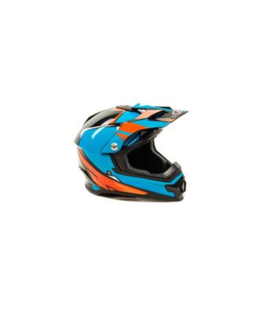 Шлем кроссовый HIZER B6196 blue red