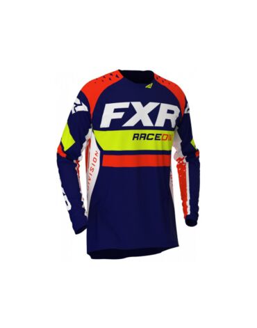 Джерси FXR REVO MX, Navy Hi Vis Nuke Red
