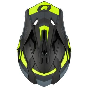 Oneal Шлем кроссовый 2Series Spyde V.23 серый желтый - миниатюра 6