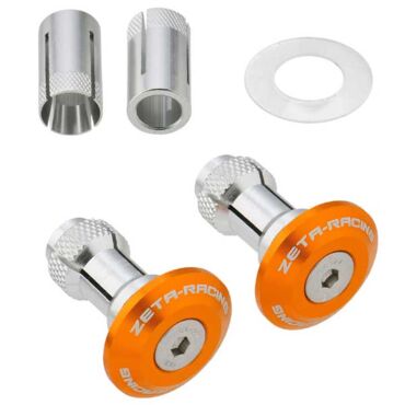 Заглушки в руль ZETA 29mm 2pcs Orange, ZE48 7009 - миниатюра 1