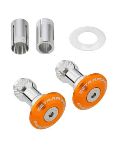 Заглушки в руль ZETA 29mm 2pcs Orange, ZE48 7009