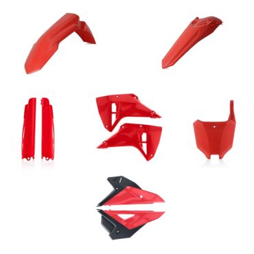 Комплект пластика Honda CRF250RX (2025 2026), CRF450RX (2025 2026), Originale Красно черный - миниатюра 1