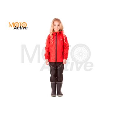 Детский комплект дождевой (куртка, брюки) EVO Kids RED (мембрана) - миниатюра 6