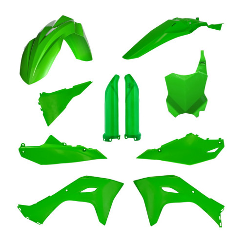 Комплект пластика Kawasaki KX250F (2025), KX450F X (2024 2025), Зеленый