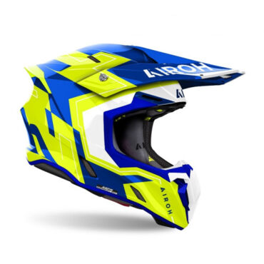Airoh Шлем Twist 3 Dizzy Blue Yellow Gloss - миниатюра 1