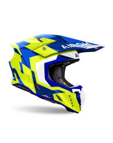Airoh Шлем Twist 3 Dizzy Blue Yellow Gloss