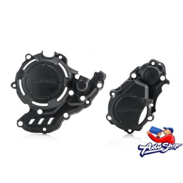 Acerbis X Power Kit Комплект защиты крышек сцепления и зажигания / черный KTM 250 350 EXCF 17 23 HQV 250 350 FE 17 23 GAS 250 350 ECF 21 23 ( 0023469.090 / 23469 090 ) - миниатюра 1