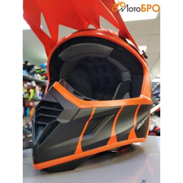 Шлем кроссовый Acerbis X TRACK 22 06 Orange Fluo Black - миниатюра 4