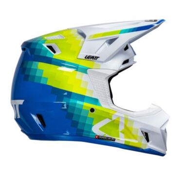 Leatt Шлем кроссовый  7.5 V26 Pixel Blue + очки Velocity 4.5 - миниатюра 5