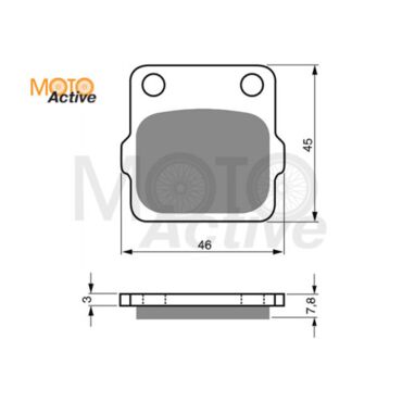 Тормозные колодки GOLD FREN K5 007 - миниатюра 1