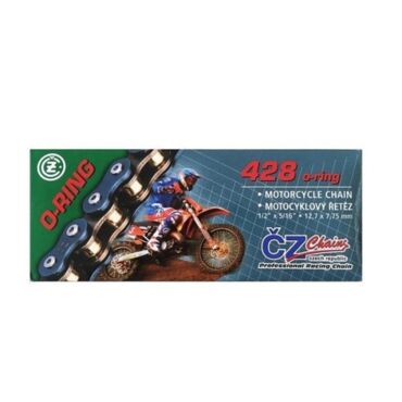 Цепь для мотоцикла CZ Chains 428 OR - 134 (O Ring) - миниатюра 1