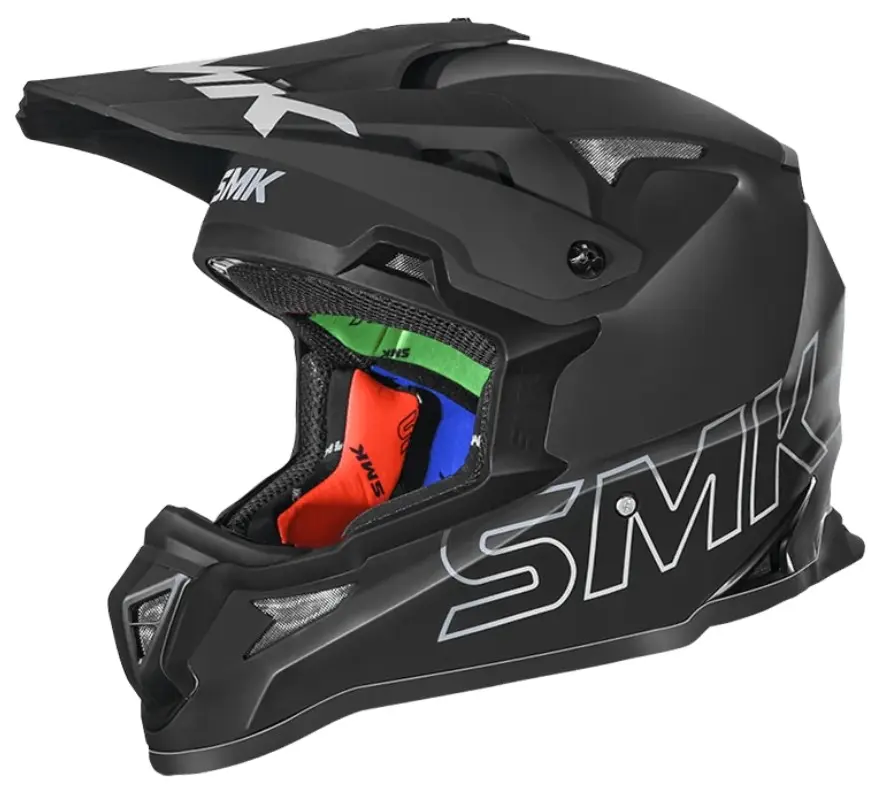 Шлем кроссовый SMK ALLTERRA, black matt (L, Взрослая  Кросс эндуро) - фото 1