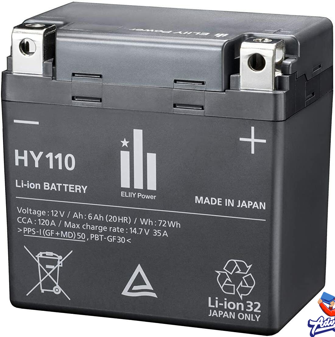 HONDA BATTERY HY110 АКБ аккумулятор литиевый CRF1000 / CRF1100 ( 31500MKKA02 )