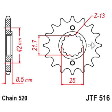 Звезда ведущая JTF516 16 - миниатюра 1