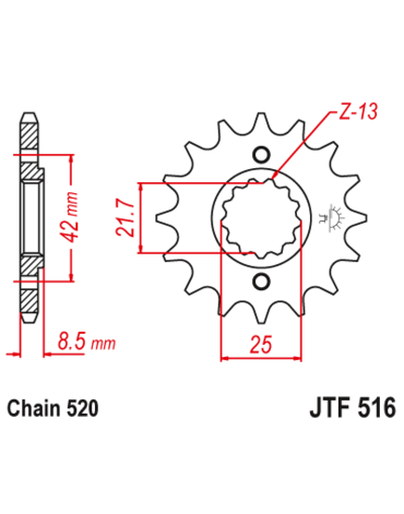 Звезда ведущая JTF516 16