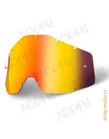 Линза подростковая 100% Accuri Strata JR Anti Fog Red Mirror