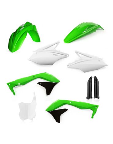 Комплект пластика Kawasaki KX450F (2016 2018), Зеленый белый черный 