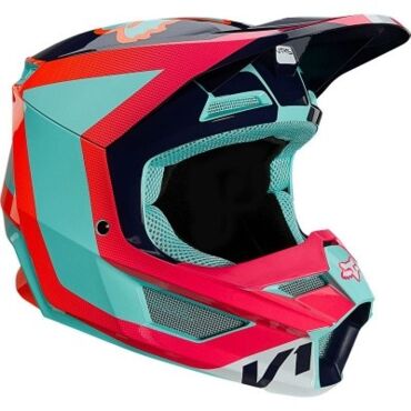 Мотошлем подростковый Fox V1 Voke Youth Helmet (Aqua, YS, 2021) - миниатюра 1